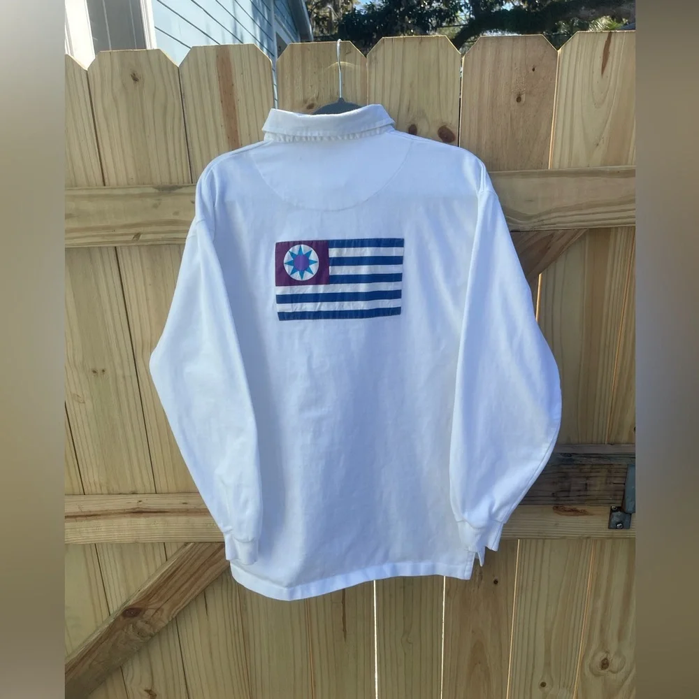 Vintage Ensign Sport Flag Pullover Men’s L White 100% Cotton nautical cool
24 - Picture 2 of 8